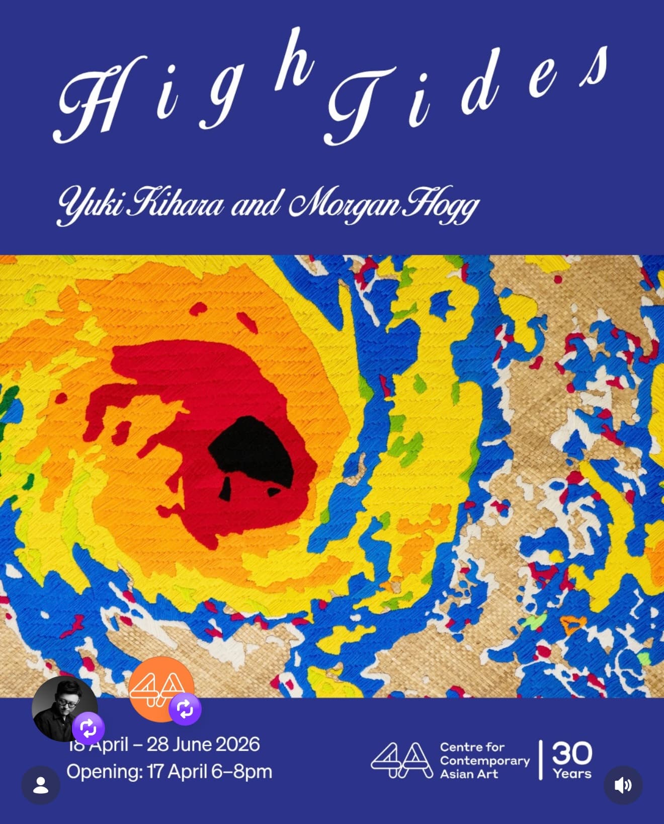 High Tides: Yuki Kihara and Morgan Hogg 展览海报