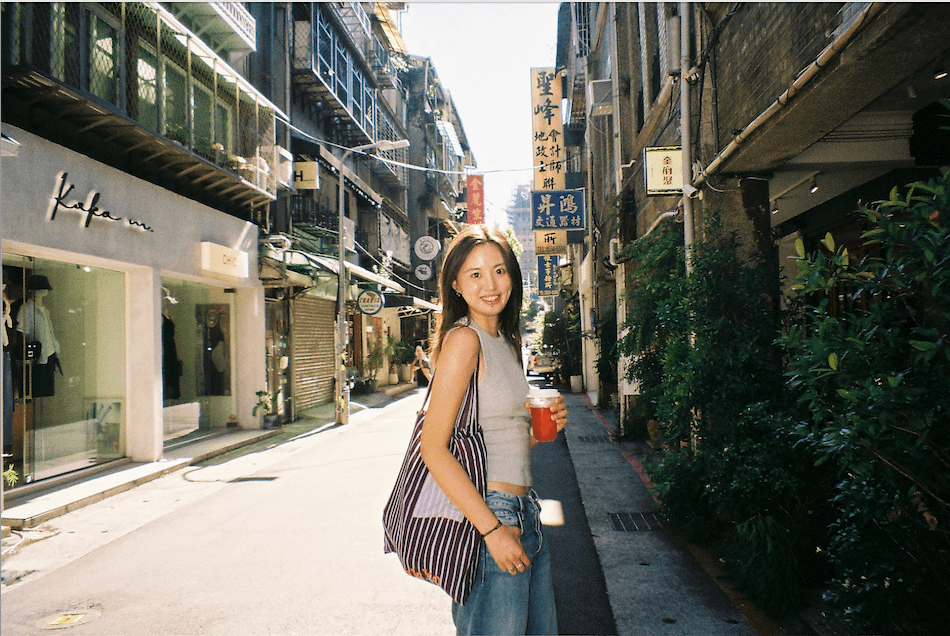 Eryou on an Italian street